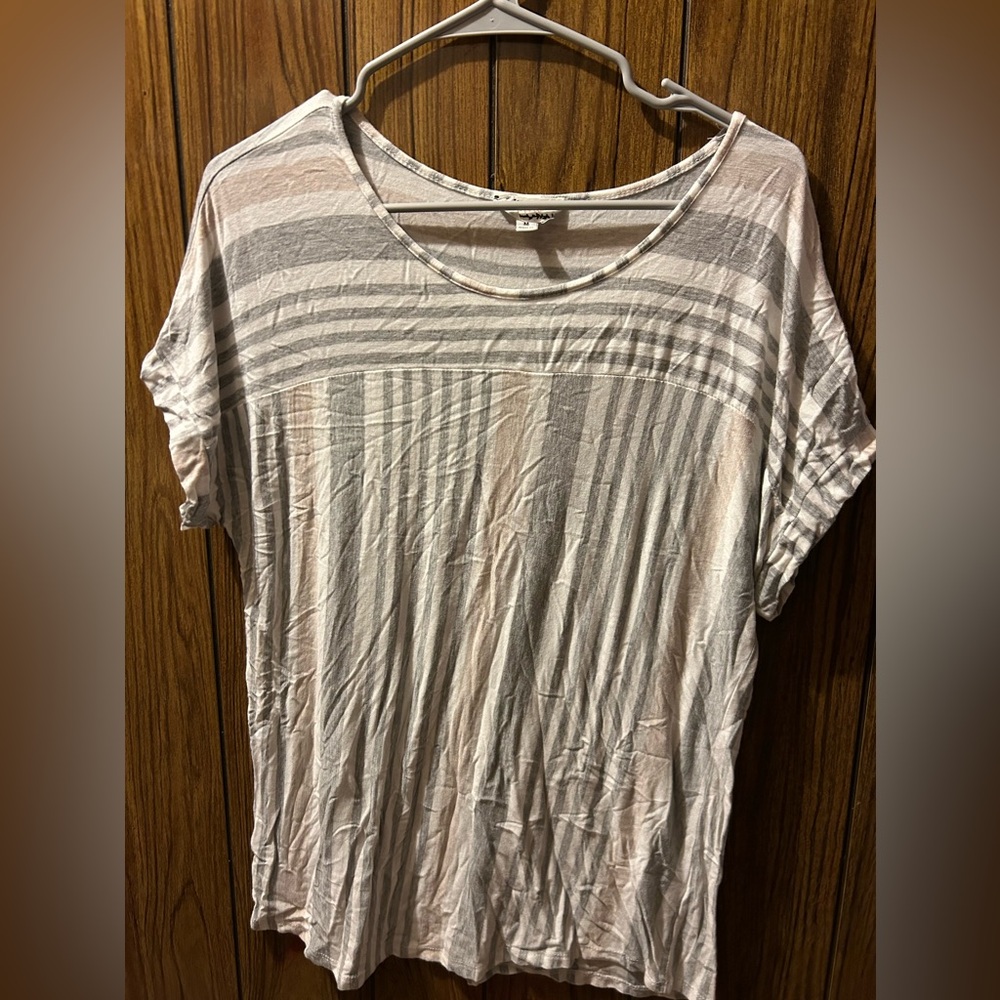 Striped Gray Women's Top